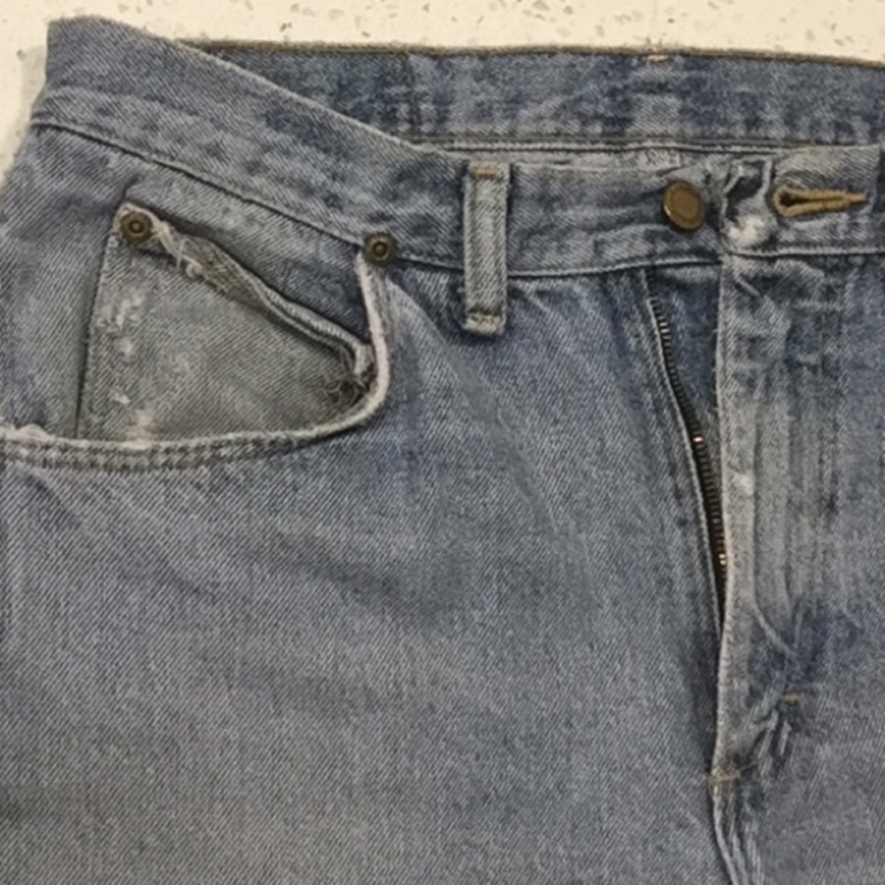 High Rise VTG Mom Jeans light distressed - Picture 5 of 8